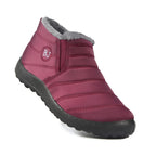 Women's high-top winter sneakers with faux fur collar and treaded sole