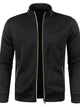 Men's textured zip-up cardigan with stand collar and zipped pockets