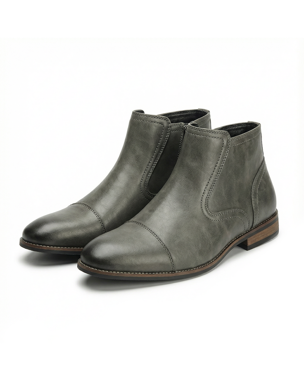 Chelsea ankle boots with pull-on side panels and low heels