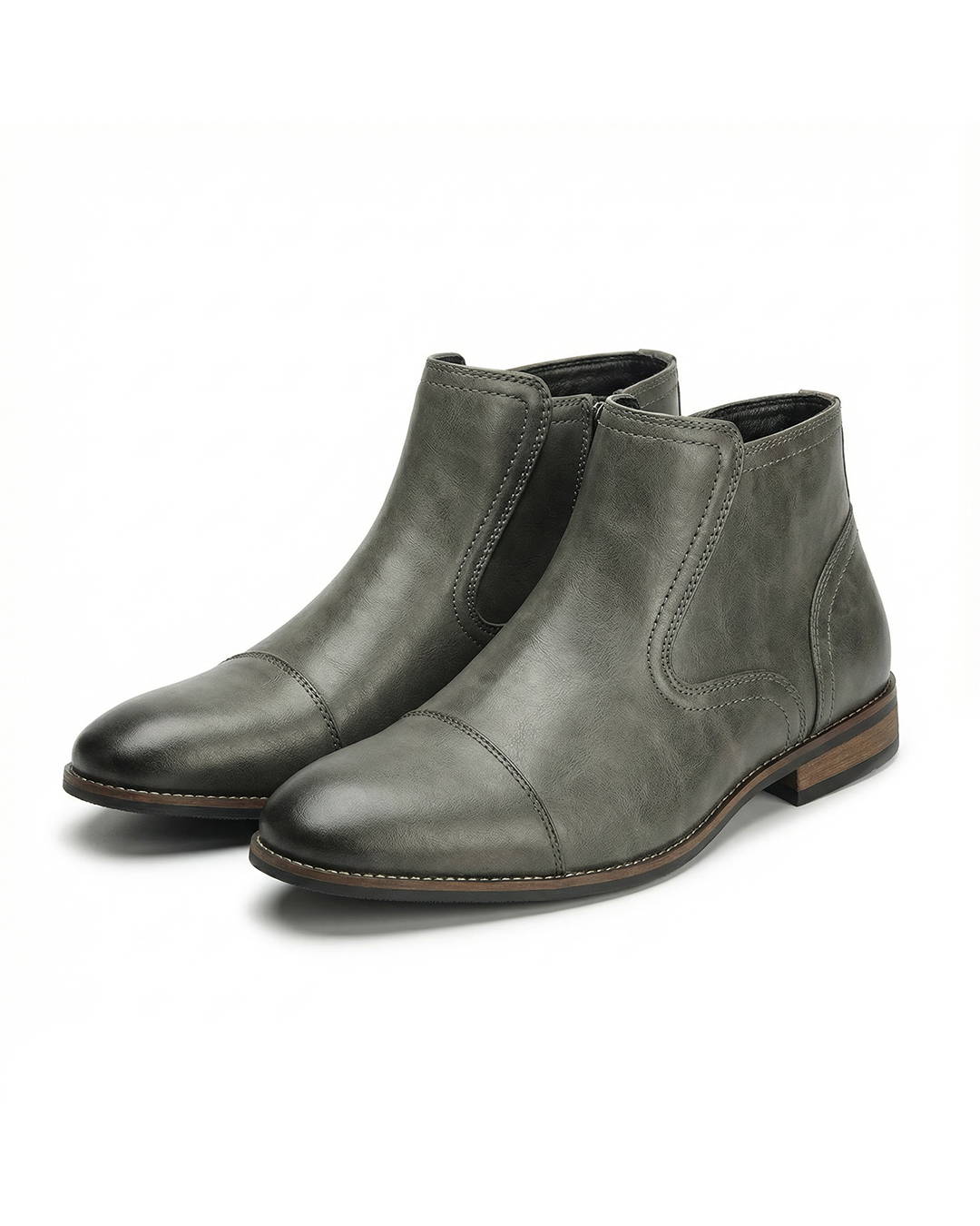 Chelsea ankle boots with pull-on side panels and low heels