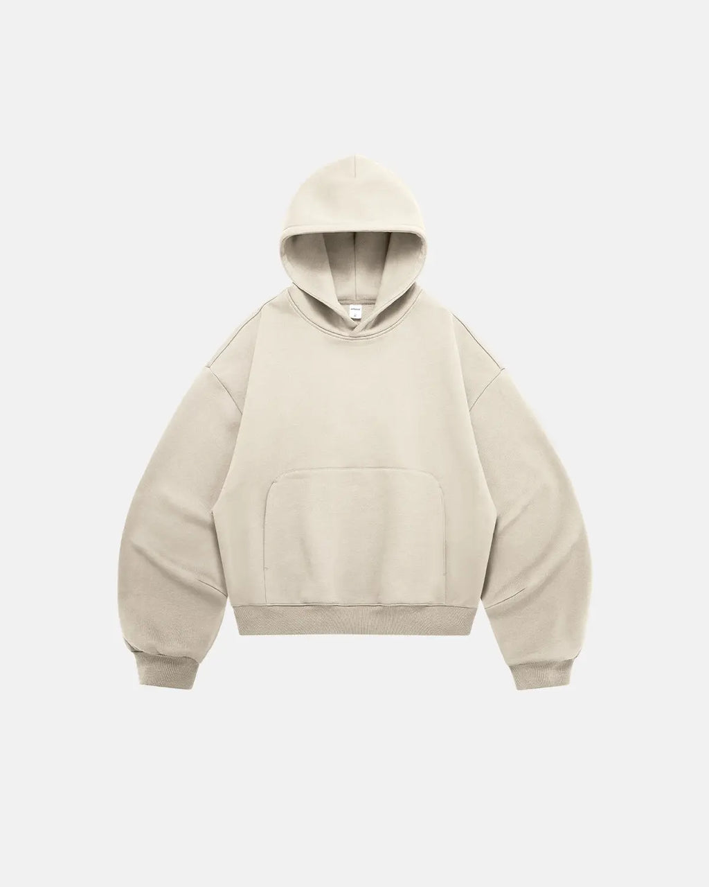 Unisex boxy hoodie with hood, long sleeves and kangaroo pocket