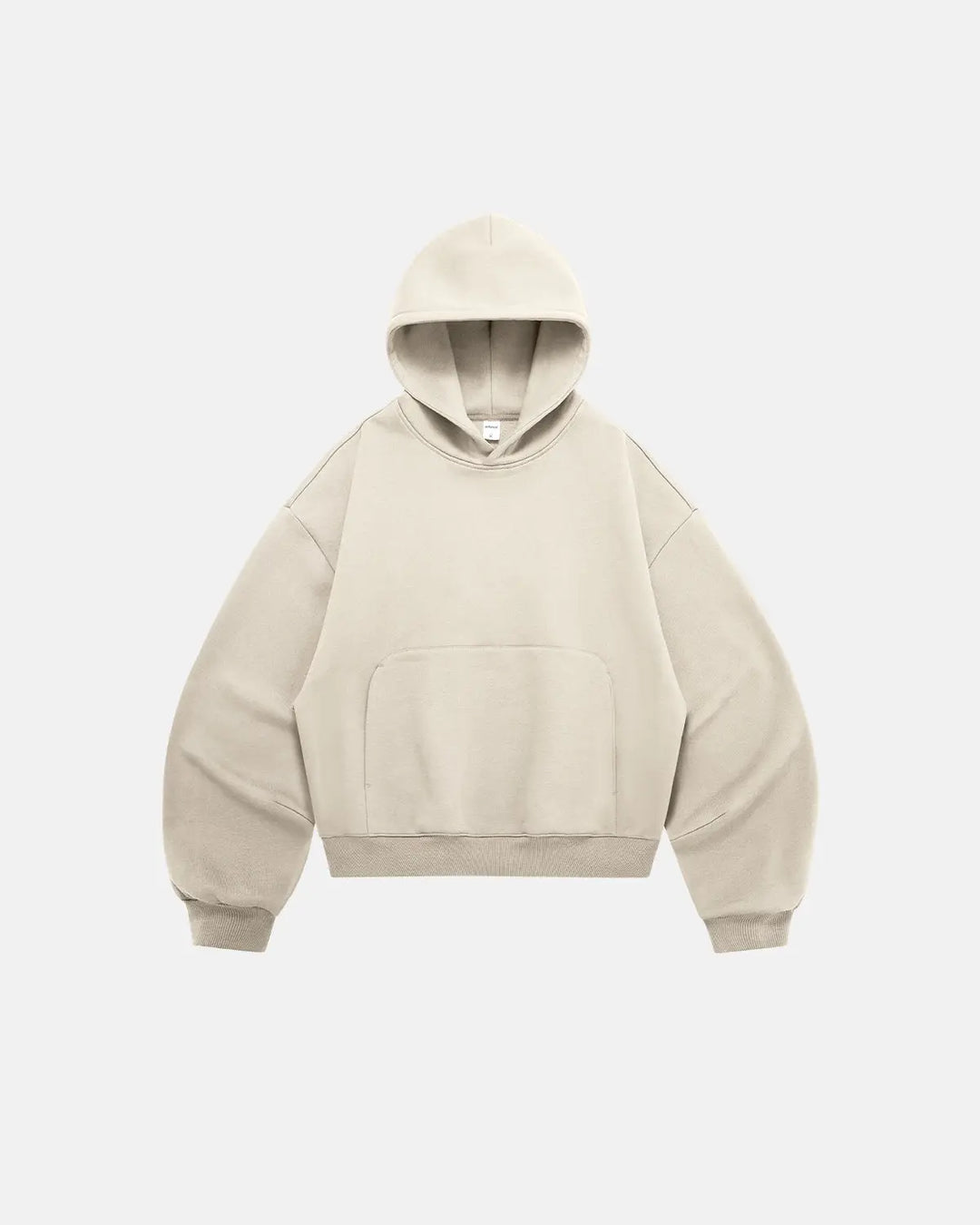 Unisex boxy hoodie with hood, long sleeves and kangaroo pocket