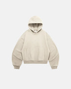 Unisex boxy hoodie with hood, long sleeves and kangaroo pocket
