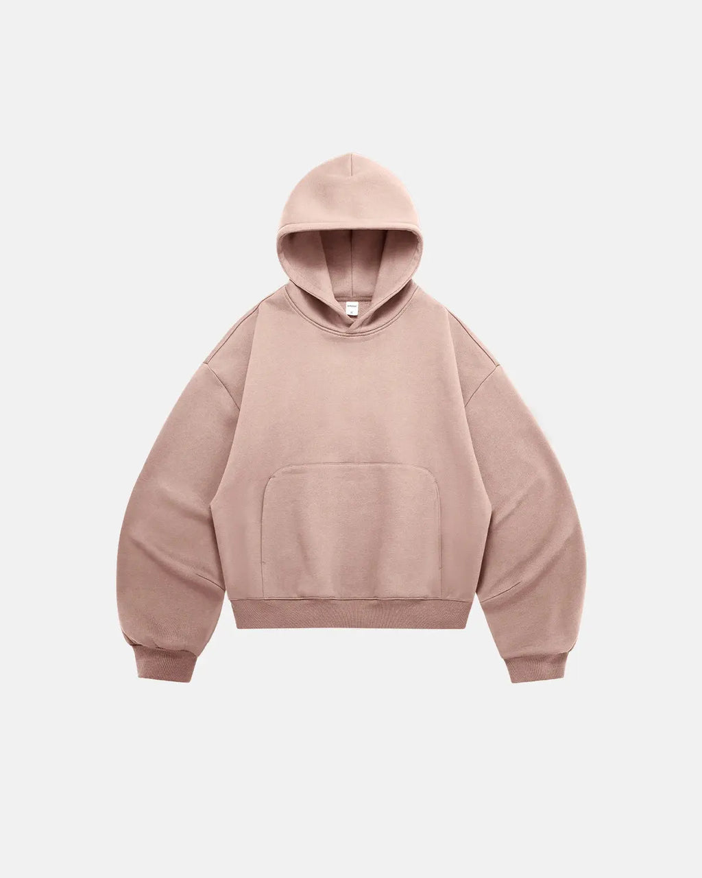 Unisex boxy hoodie with hood, long sleeves and kangaroo pocket