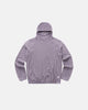 Men's textured hooded pullover with high neck and long sleeves