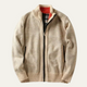 Men's chunky textured knit jacket with zip fastening and ribbed trims
