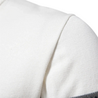 Men's Fair Isle quarter-zip sweater with cable-knit detail