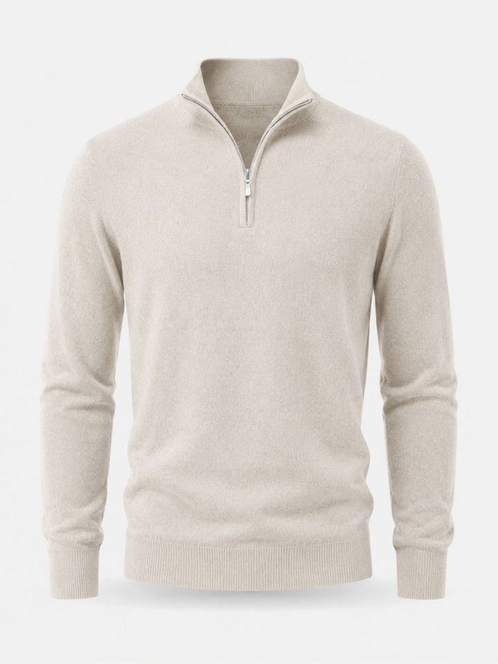 Men's Fine Knit Quarter-Zip Jumper