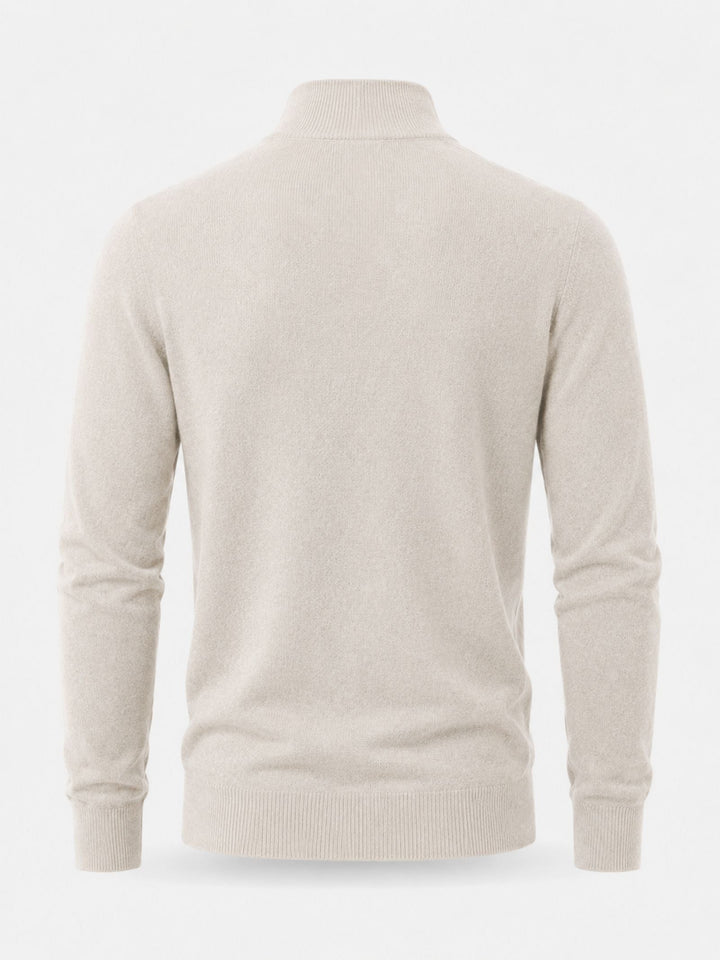 Men's Fine Knit Quarter-Zip Jumper
