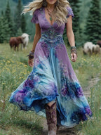 Women's floral maxi dress