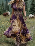 Women's floral maxi dress