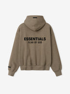 Men's heathered classic hoodie with kangaroo pocket