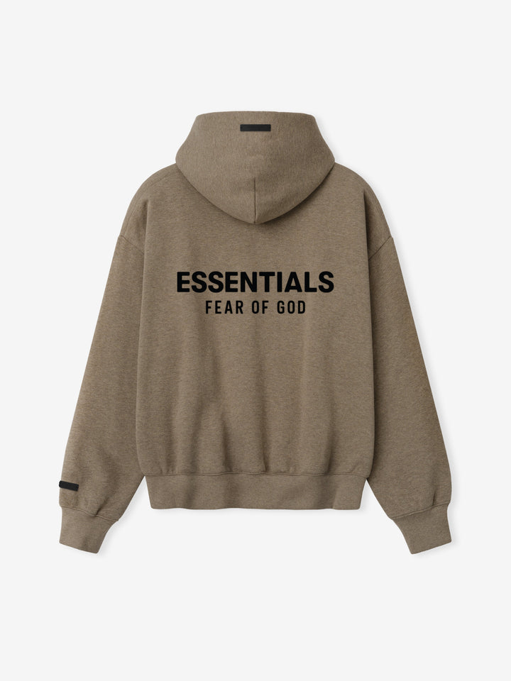 Men's heathered classic hoodie with kangaroo pocket