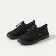 Mesh sneakers with toggle laces and segmented flat soles