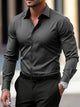 Men's slim fit long-sleeve button-front shirt