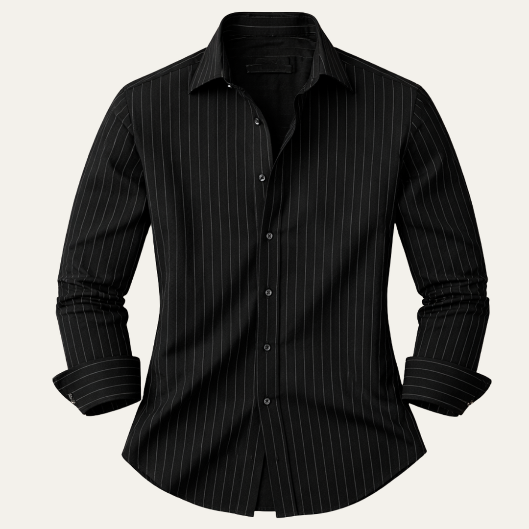 Men's Slim Fit Pinstripe Shirt