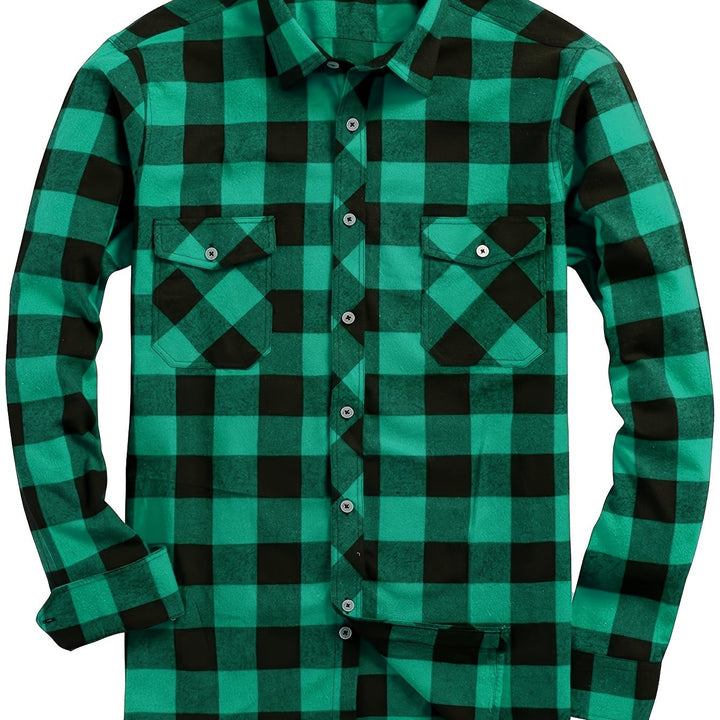 Men's Buffalo Check Flannel Shirt
