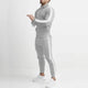 Men's striped tracksuit set with zip jacket and joggers
