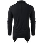 Men's casual cardigan with button front and long sleeves