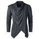 Men's casual cardigan with button front and long sleeves