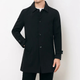 Men's Single-Breasted Mid-Length Trench Coat