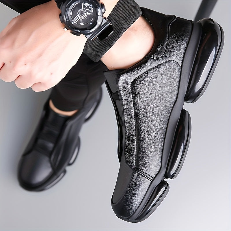 Low-top slip-on athletic sneakers with segmented flat sole