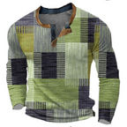 Men's textured crew-neck jumper with long sleeves