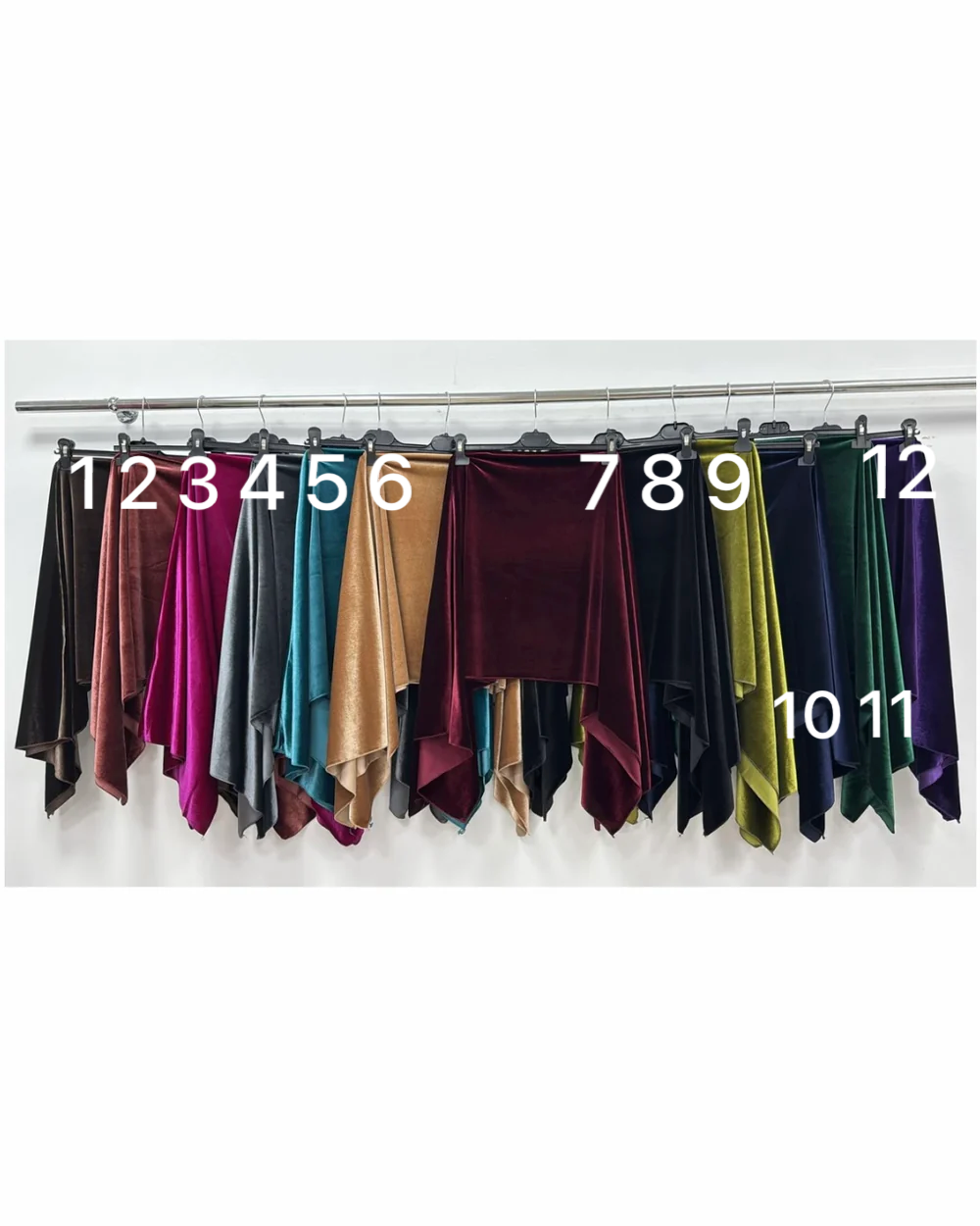 Women's burgundy velvet draped cape with asymmetric hem