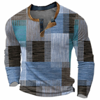 Men's textured crew-neck jumper with long sleeves
