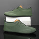 Knit sneakers with lace-up fronts, round toes and pull tabs
