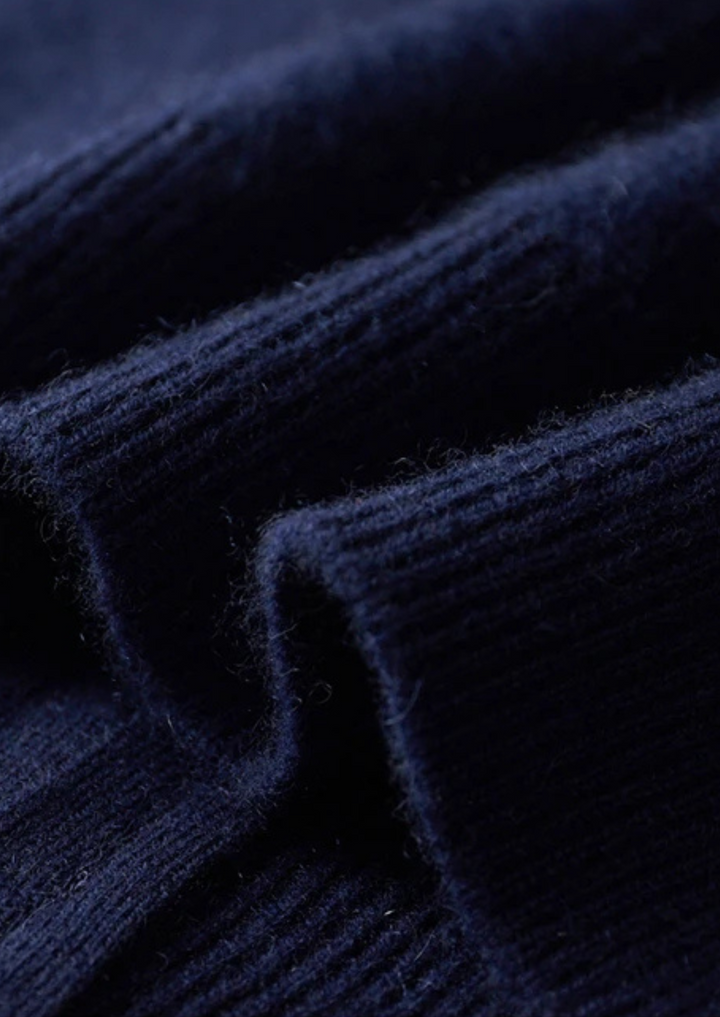Men's knit hooded tracksuit set with contrast stripes on the sleeves and legs