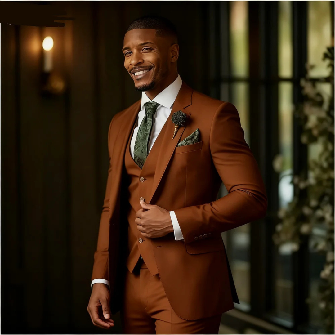 Men's Elegant Three-Piece Suit