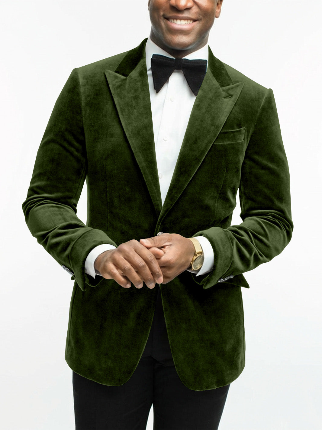 Men's Tailored Velvet Evening Blazer