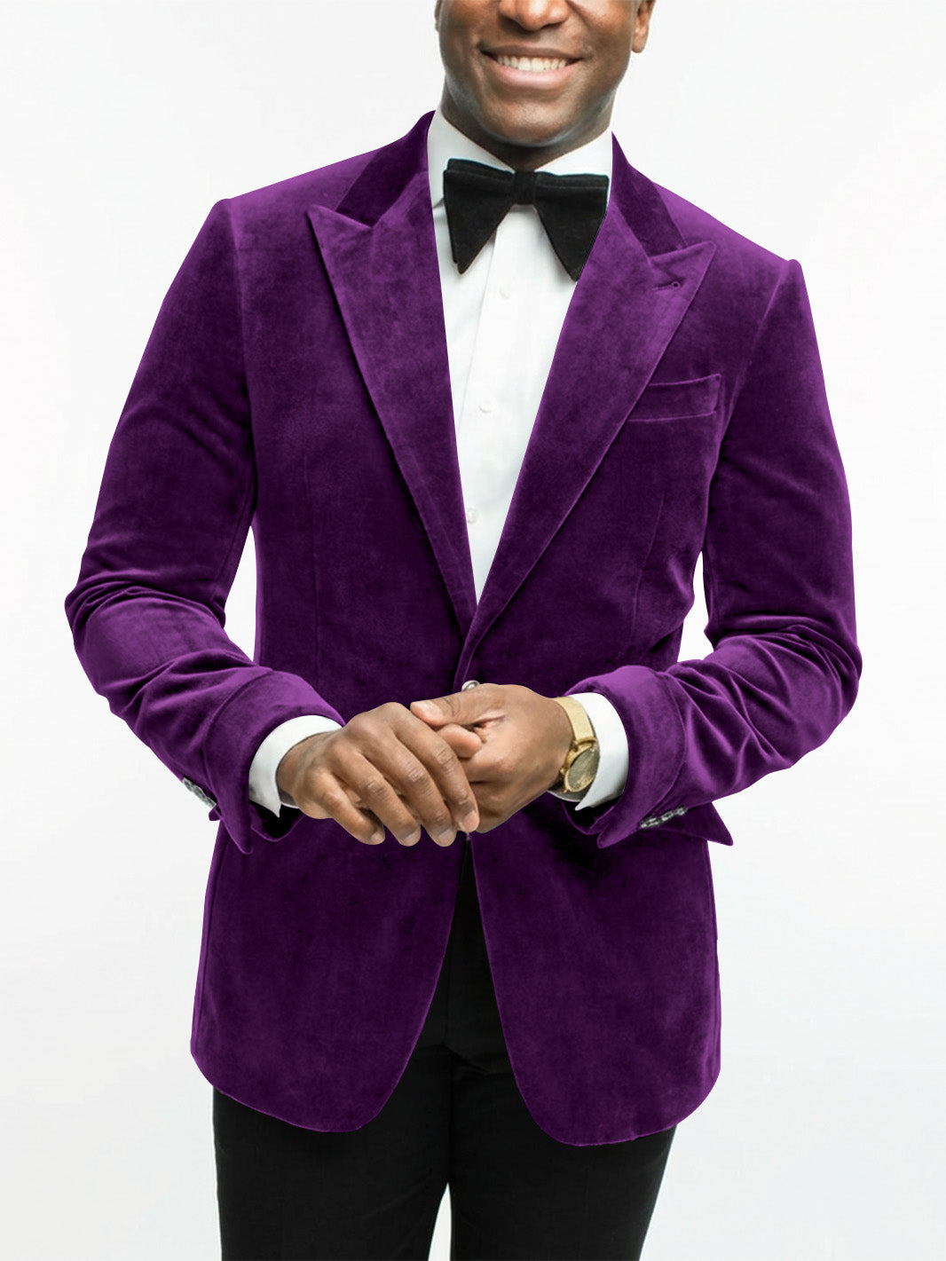 Men's Tailored Velvet Evening Blazer