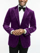Men's Tailored Velvet Evening Blazer