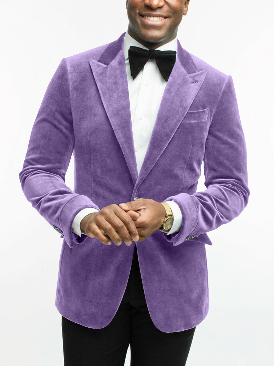 Men's Tailored Velvet Evening Blazer