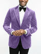 Men's Tailored Velvet Evening Blazer