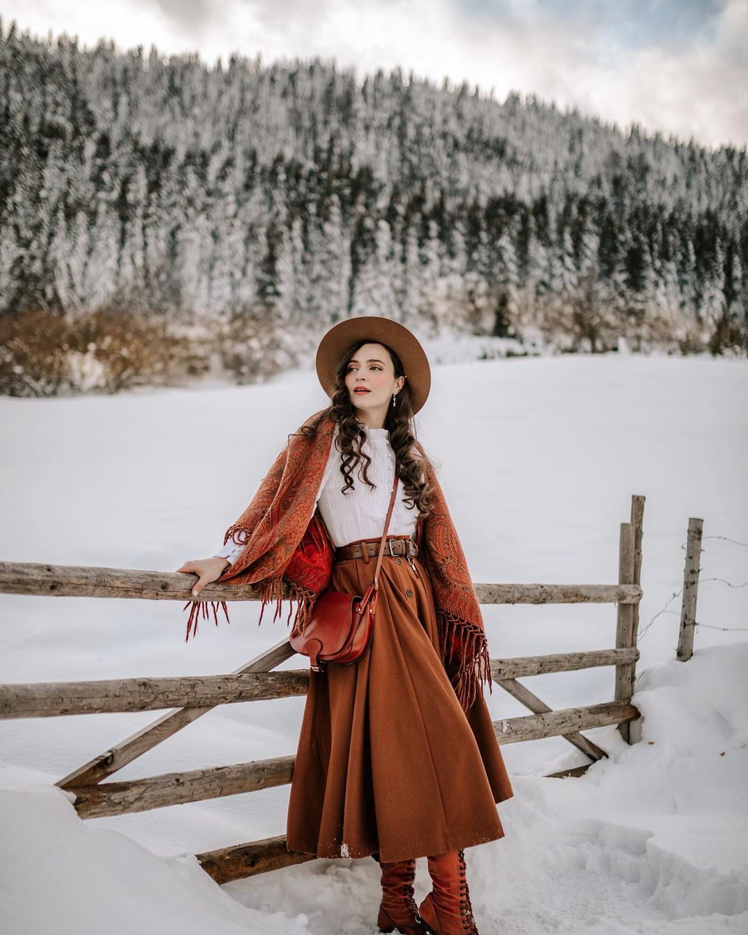 Women's brown high-waisted button front maxi skirt