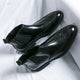 Chelsea boots with brogue toe detailing, elastic side panels and lugged soles