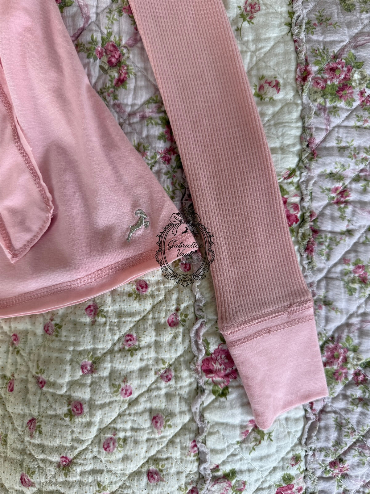 Women's wrap babydoll top with long sleeves and waist ties