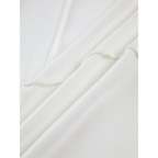 Women's fitted ribbed long-sleeve top with round neckline