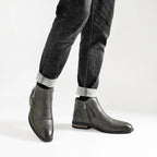 Chelsea ankle boots with pull-on side panels and low heels