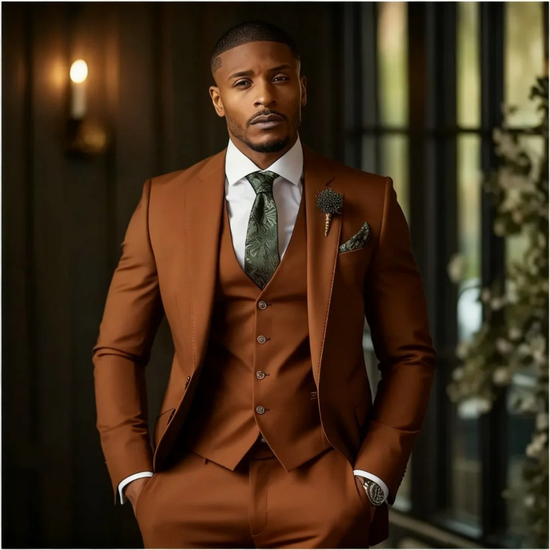 Men's Elegant Three-Piece Suit