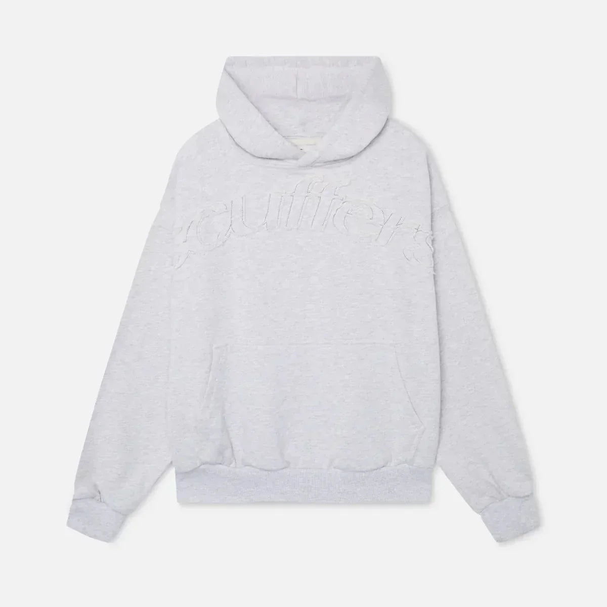 Women's hooded sweatshirt with tonal chest lettering