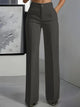 Women's high-waisted wide-leg trousers with front pleats