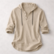Women's printed hooded tunic top with curved hem