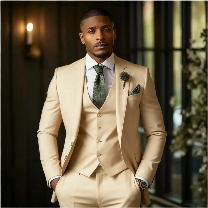 Men's Elegant Three-Piece Suit