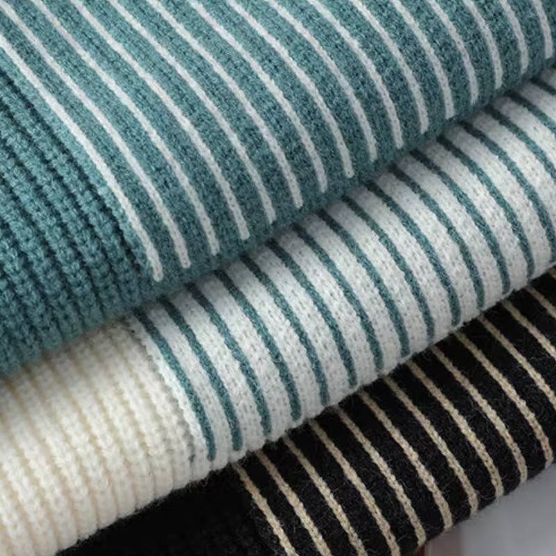 Cable knit crew neck sweater