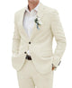 Men's tailored two-piece suit with structured blazer and matching trousers