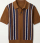 Men's Striped Knit Polo